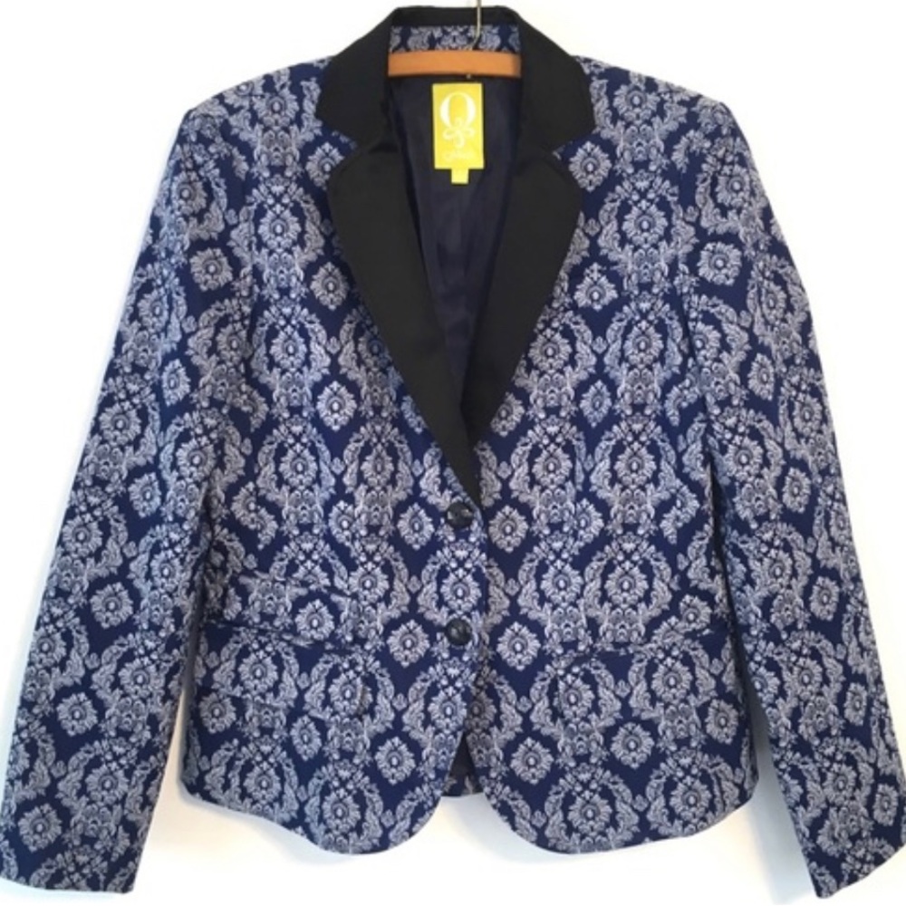 QMack Brocade Floral Tuxedo Blazer